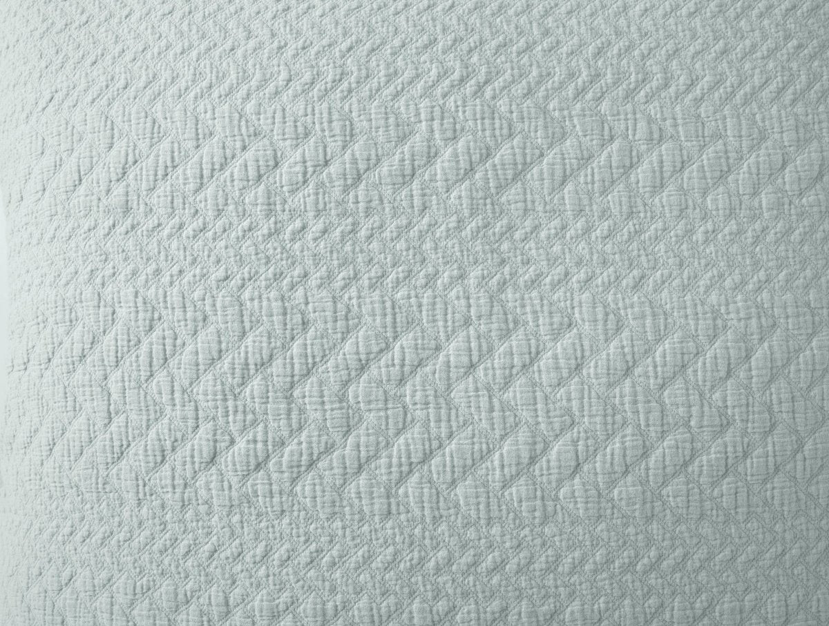 Coyuchi Angeles Organic Matelasse in Dew - Fabric Swatch at Fig Linens and Home 3