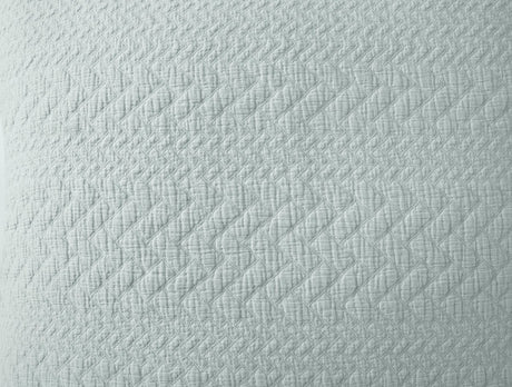 Coyuchi Angeles Organic Matelasse in Dew - Fabric Swatch at Fig Linens and Home 3