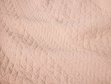 Coyuchi Angeles Organic Matelasse in Petal - Fabric Swatch at Fig Linens and Home 1