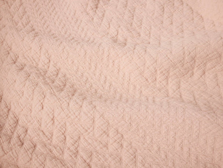 Coyuchi Angeles Organic Matelasse in Petal - Fabric Swatch at Fig Linens and Home 1