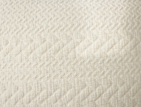 Coyuchi Angeles Organic Matelasse in Undyed - Fabric Swatch at Fig Linens and Home 2