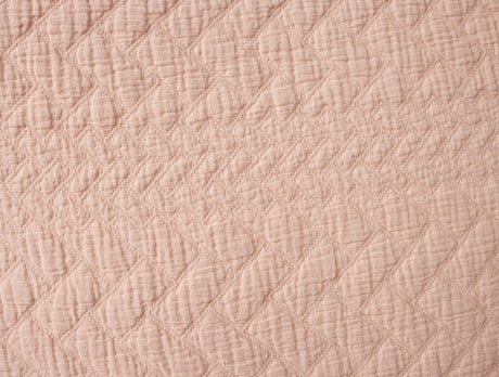 Coyuchi Angeles Organic Matelasse in Petal - Fabric Swatch at Fig Linens and Home 2
