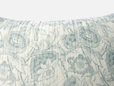 Balboa Organic Matelasse Print Pillow Cover by Coyuchi - Dew and Undyed - View 3