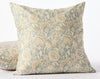 Balboa Organic Matelasse Print Pillow Cover by Coyuchi - Lagoon and Hay - View 1