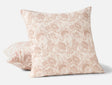 Balboa Organic Matelasse Print Pillow Cover by Coyuchi - Antique Rose and Undyed - View 1