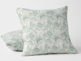 Balboa Organic Matelasse Print Pillow Cover by Coyuchi - Dew and Undyed - View 1