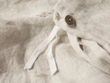 Coyuchi Cambria Embroidered Organic Linen Natural Chambray Bedding at Fig Linens and Home 4