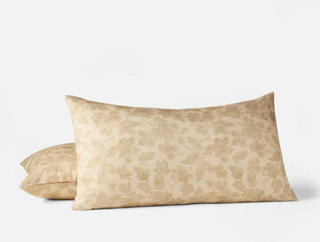 King Sham - Camellia Amber Organic Print Bedding by Coyuchi at Fig Linens and Home