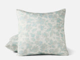 Euro Square Sham | Coyuchi Camellia Celadon Organic Print Bedding at Fig Linens and Home