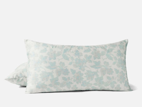 King Sham | Coyuchi Camellia Celadon Organic Print Bedding at Fig Linens and Home
