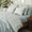 Camellia Celadon Organic Print Duvet Covers by Coyuchi | Organic Bedding at Fig Linens and Home 3