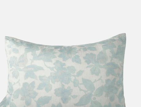 Coyuchi Camellia Celadon Organic Print Bedding at Fig Linens and Home 1