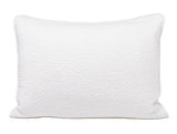 Pillow Sham - Coyuchi Cascade Organic Matelasse Alpine White at Fig Linens and Home