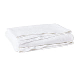Coyuchi Cascade Organic Matelasse Blanket in Alpine White at Fig Linens and Home