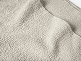 Coyuchi Cascade Organic Matelasse Stone Swatch of Fabric at Fig Linens and Home