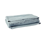 Coyuchi Cascade Organic Matelasse Blanket in Lagoon at Fig Linens and Home