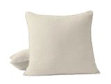 Euro Sham - Coyuchi Cascade Organic Matelasse Undyed at Fig Linens and Home