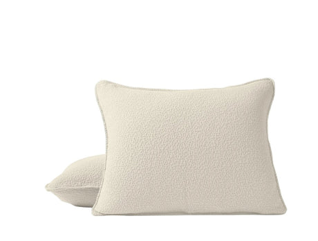 Pillow Sham - Coyuchi Cascade Organic Matelasse Undyed at Fig Linens and Home