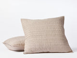 Channel Handstitched Organic Quilted Euro Shams by Coyuchi - Hazel Chambray at Fig Linens and Home