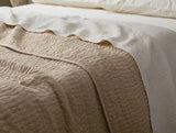 Channel Handstitched Organic Quilted Coverlets by Coyuchi - Hazel Chambray at Fig Linens and Home 3