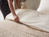 Channel Handstitched Organic Quilted Coverlets by Coyuchi - Hazel Chambray at Fig Linens and Home 5