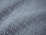 Coyuchi Channel Handstitched Organic Quilted Coverlets - Indigo Chambray at Fig Linens and Home 2