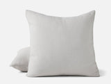 Euro Square Sham - Coyuchi Classic Organic Cotton Cloud Gray Blankets at Fig Linens and Home