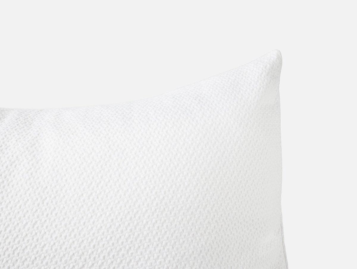 Euro Square Sham - Coyuchi Classic Organic Cotton Alpine White Blankets at Fig Linens and Home 2