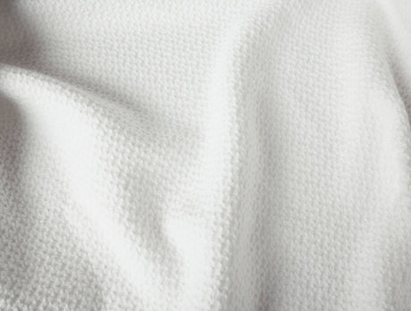 Swatch - Coyuchi Classic Organic Cotton White Blankets at Fig Linens and Home 3