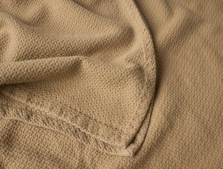 Swatch - Coyuchi Classic Organic Cotton Fawn Blankets at Fig Linens and Home 2
