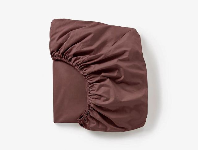 Cloud Soft Organic Sateen Mulberry Fitted Sheet | Coyuchi at Fig Linens and Home