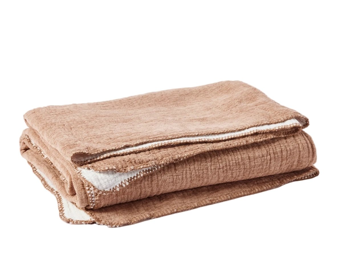 Coyuchi Sienna Organic Cozy Cotton Blanket at Fig Linens and Home