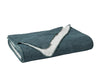 Coyuchi Twilight Blue Organic Cozy Cotton Blanket at Fig Linens and Home