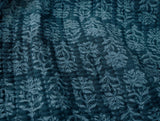 Mirada Organic Matelasse Cerulean Chrysanthemum Coverlet 2 | Coyuchi at Fig Linens and Home