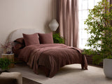 Mirada Organic Matelasse Plum Blossom Chrysanthemum Coverlet Styled Room View | Coyuchi at Fig Linens and Home