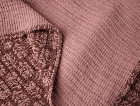 Mirada Organic Matelasse Plum Blossom Chrysanthemum Coverlet 2 | Coyuchi at Fig Linens and Home
