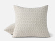 Mirada Organic Matelasse Sand Chrysanthemum Euro Sham | Coyuchi at Fig Linens and Home