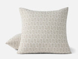 Euro Square Sham - Coyuchi Mirada Sand Chrysanthemum Organic Matelasse at Fig Linens and Home