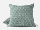 Euro Square Sham - Coyuchi Mirada Thyme Chrysanthemum Organic Matelasse at Fig Linens and Home