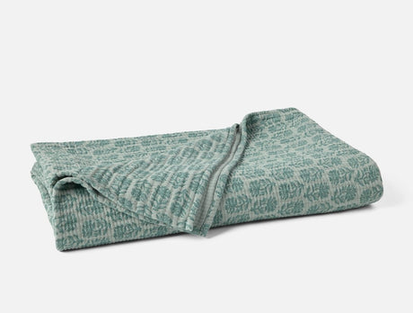 Coverlet - Coyuchi Mirada Thyme Chrysanthemum Organic Matelasse at Fig Linens and Home