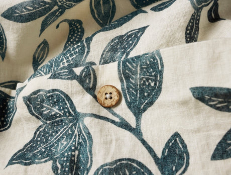 Ophelia Print Midnight Indigo Duvet Cover 3 | Coyuchi at Fig Linens and Home