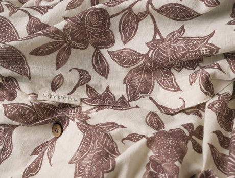Ophelia Print Mulberry Duvet Cover 2 | Coyuchi at Fig Linens and Home
