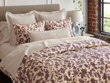 Ophelia Print Mulberry Duvet Cover Styled Room View | Coyuchi at Fig Linens and Home