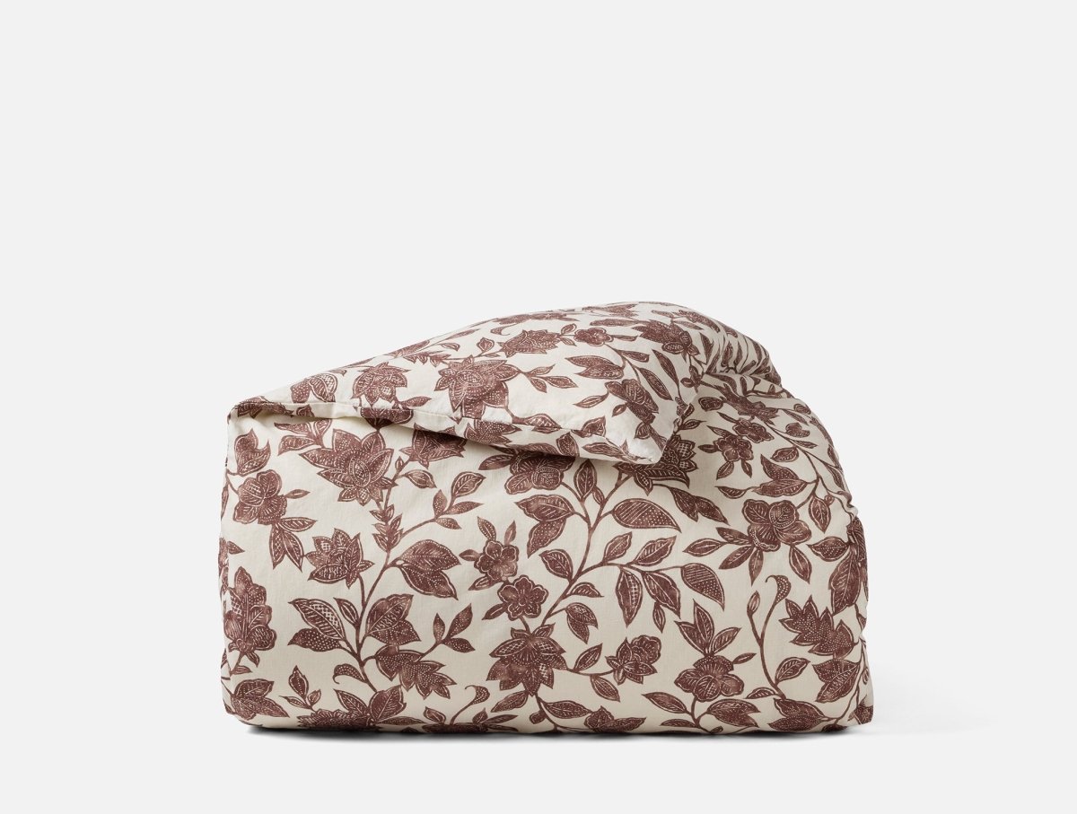 Ophelia Print Mulberry Duvet Cover | Coyuchi at Fig Linens and Home