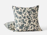 Ophelia Print Midnight Indigo Euro Sham | Coyuchi at Fig Linens and Home