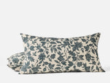 Ophelia Print Midnight Indigo King Sham | Coyuchi at Fig Linens and Home
