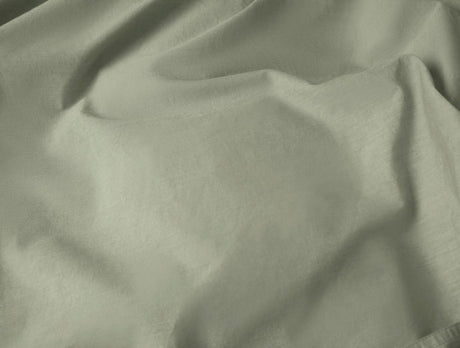 Organic Crinkled Percale Olive Chambray Duvet Cover 2 | Coyuchi at Fig Linens and Home