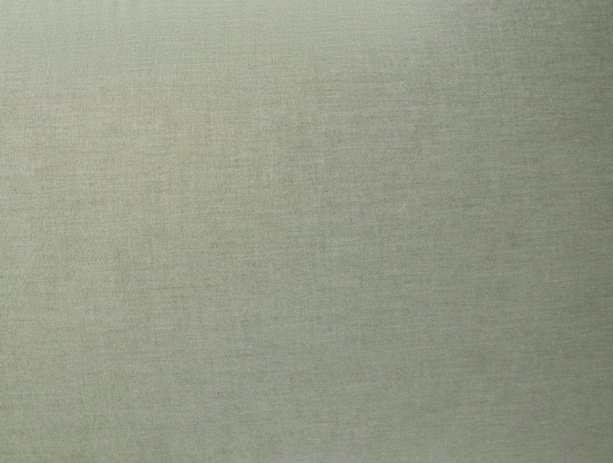 Organic Crinkled Percale Olive Chambray King Sham 3 | Coyuchi at Fig Linens and Home