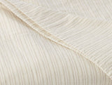 Organic Crinkled Percale Undyed w/ Hazel Rosehip Sheet Set 3 | Coyuchi at Fig Linens and Home
