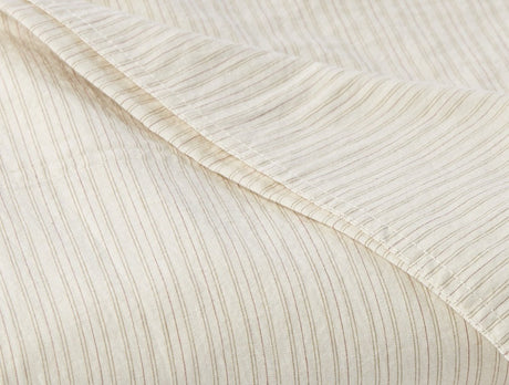 Organic Crinkled Percale Undyed w/ Hazel Rosehip Sheet Set 3 | Coyuchi at Fig Linens and Home